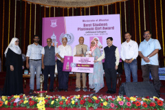 University of Mumbai Best Platinum Girl Award - Miss. Ayesha Khot